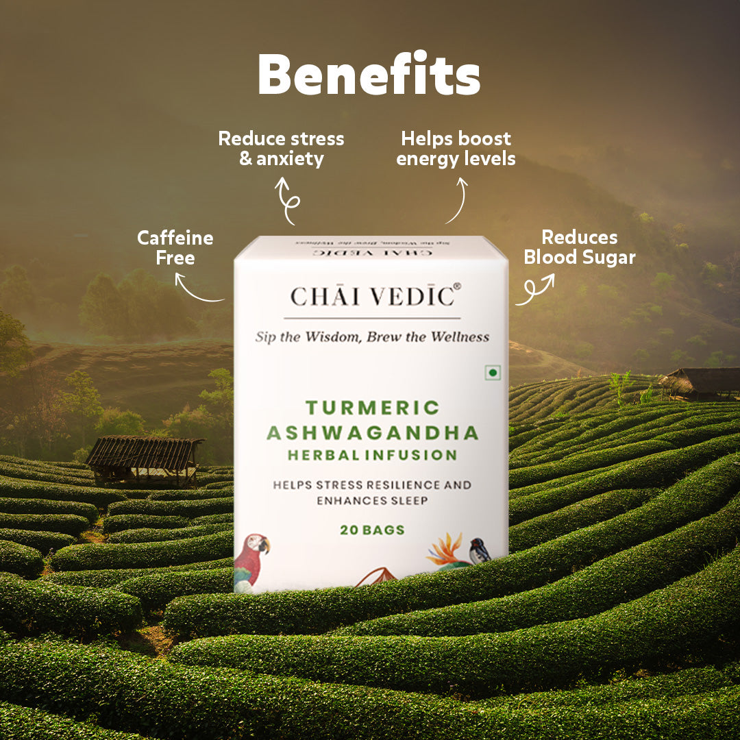 Chai Vedic Turmeric Ashwagandha Herbal Tea